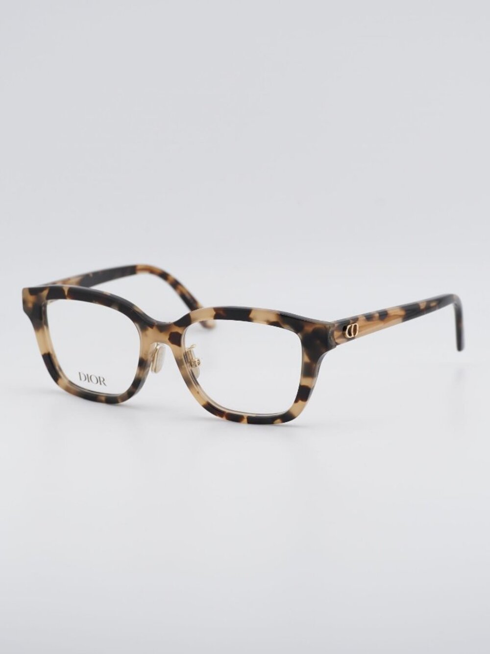 Dior DIORGLOWO S1F 2400 Women Eyeglasses Havana 51mm Square Frame
